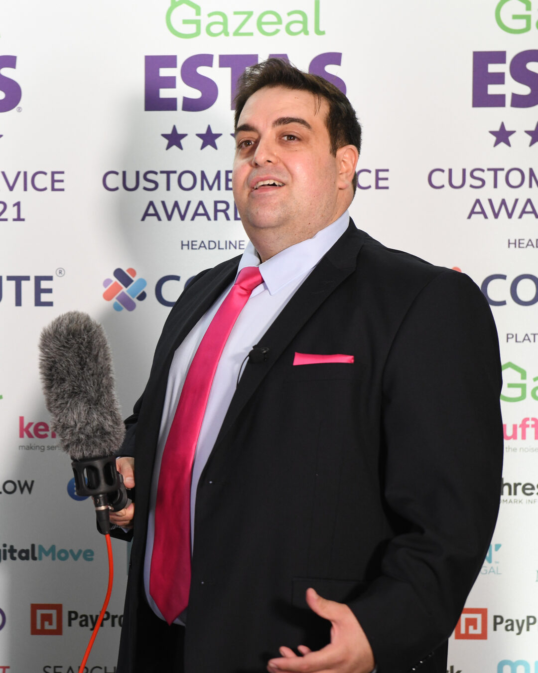 David Mintz speaking at the ESTAS Customer Service Awards